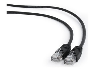 Gembird - Kabel krosowy - RJ-45 (M) do RJ-45 (M) - 10 m - CAT 5e - odlewany, bez wystających elementów - czarny