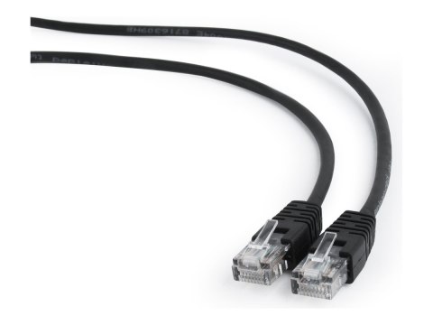 Gembird - Kabel krosowy - RJ-45 (M) do RJ-45 (M) - 10 m - CAT 5e - odlewany, bez wystających elementów - czarny