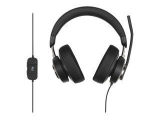 Kensington H2000 - Słuchawka - pełna wielkość - przewodowa - USB-C - izolacja szumu
