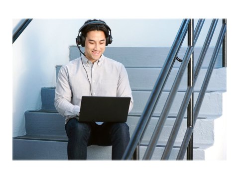 Kensington H2000 - Słuchawka - pełna wielkość - przewodowa - USB-C - izolacja szumu