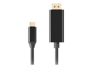 Lanberg - Adapter USB/DisplayPort - USB-C (M) do DisplayPort 20-pin (M) - 3 m - obsługa 4K(3840 x 2160) - czarny