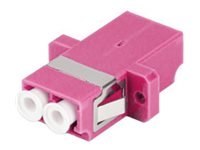 Lanberg - Adapter sieciowy - tryb LC/UPC wielomod. (F) do tryb LC/UPC wielomod. (F) - światłowód - dupleks - 50 / 125 mikronów -