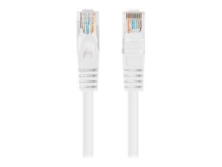 Lanberg - Kabel krosowy - 3 m - 4.8 mm - U/UTP, Bez ekranowania - CAT 5/5e - nieruchomy - biały, RAL 9010 (pakiet 10)