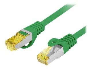 Lanberg - Kabel krosowy - RJ-45 (M) do RJ-45 (M) - 1.5 m - 6 mm - S/FTP - CAT 6a - bez wystających elementów, nieruchomy - ziele