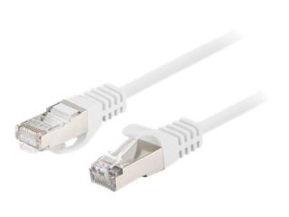 Lanberg - Kabel krosowy - RJ-45 (M) do RJ-45 (M) - 2 m - 5.7 mm - zafoliowana nieekranowana skręcona para (F/UTP) - CAT 6 - okrą