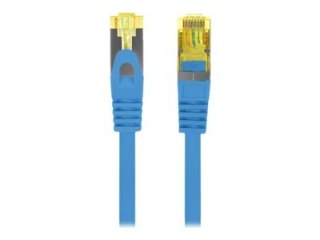 Lanberg - Kabel krosowy - RJ-45 (M) do RJ-45 (M) - 2 m - 6 mm - SFTP - CAT 6a - bez wystających elementów, nieruchomy - niebiesk