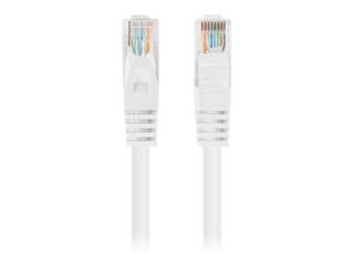 Lanberg - Kabel krosowy - RJ-45 (M) do RJ-45 (M) - 25 cm - 4.8 mm - U/UTP, Bez ekranowania - CAT 5/5e - ładowany, bez wystającyc