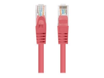 Lanberg - Kabel krosowy - RJ-45 (M) do RJ-45 (M) - 25 cm - 5.4 mm - UTP - CAT 6 - bez wystających elementów, nieruchomy - czerwo