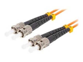 Lanberg - Kabel krosowy - ST/UPC multi-mode (M) do ST/UPC multi-mode (M) - 10 m - 3 mm - światłowód - dupleks - 50 / 125 mikronó