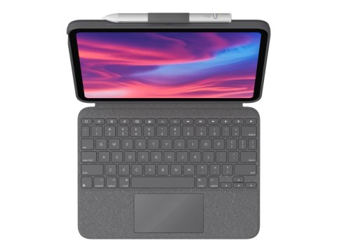 Logitech Combo Touch Detachable Keyboard Case for iPad (10th gen) - Etui na klawiaturę - z panel dotykowy - podświetlenie - Appl