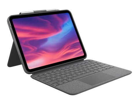 Logitech Combo Touch Detachable Keyboard Case for iPad (10th gen) - Etui na klawiaturę - z panel dotykowy - podświetlenie - Appl