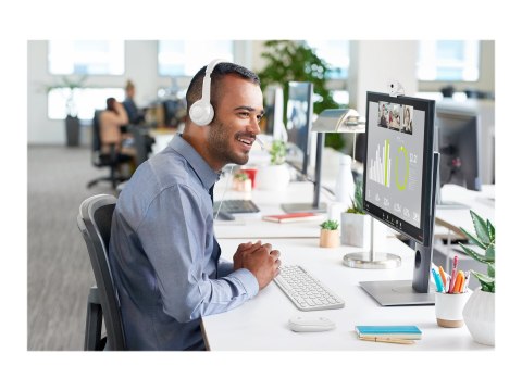 Logitech H390 - Słuchawka - nauszne - przewodowa - USB-A - nietypowa biel