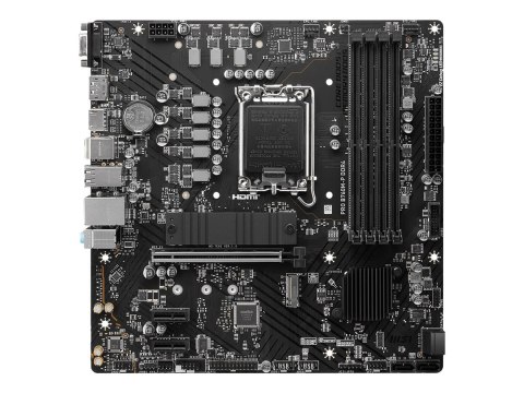 MSI PRO B760M-P DDR4 - Płyta główna - ATX micro - Gniazdo LGA1700 - B760 Chipset - USB 3.2 Gen 1, USB-C 3.2 Gen2 - Gigabit LAN -