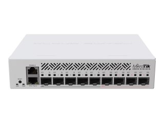 MikroTik CRS310-1G-5S-4S+IN - Przełącznik - L3 - 5 x Gigabit SFP + 4 x 10 Gigabit SFP+ + 1 x 10/100/1000 - stacjonarny, montowan