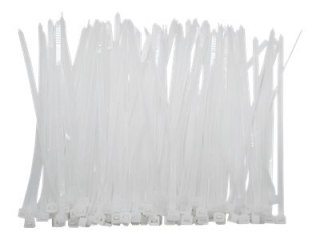 Qoltec - Opaska zaciskowa - 16 cm - biały (pakiet 100)