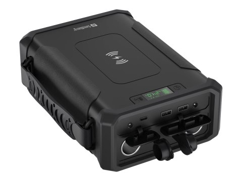 Sandberg Active Survivor 8in1 - Powerbank + zasilacz AC + zasilacz samochodowy 32700 - 96000 mAh - 307.2 Wh - 180 wat - 5 A - PD