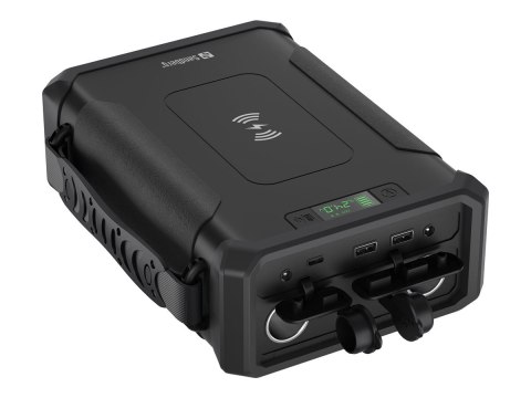 Sandberg Active Survivor 8in1 - Powerbank + zasilacz AC + zasilacz samochodowy 32700 - 96000 mAh - 307.2 Wh - 180 wat - 5 A - PD