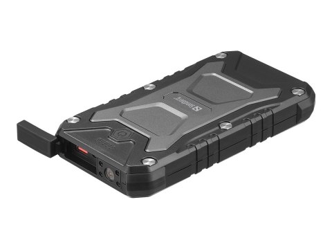 Sandberg Active Survivor - Powerbank - 10000 mAh - 37 Wh - 22.5 wat - 5 A - PD - 2 złącza wychodzące (USB, USB-C) - przewodowo: 