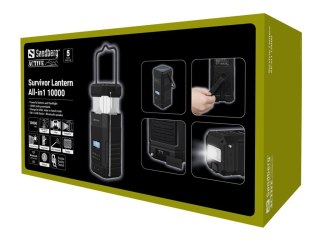 Sandberg Survivor Lantern - Powerbank - 10000 mAh - 37 Wh - 2 A (USB)