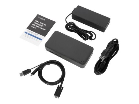 Targus - Stacja dokująca - USB-C 3.2 Gen 2 - 2 x DP - 1GbE - 100 wat - Wielka Brytania, Europa