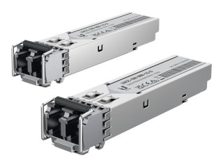 Ubiquiti UACC-OM-MM-1G-D - Moduł nadajnik/odbiornik SFP (mnini GBIC) - 1GbE - LC wielomodowy - do 550 m - 850 nm (pakiet 2)