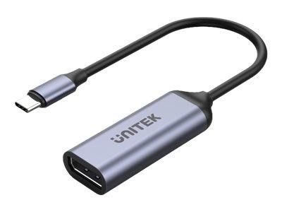 Unitek V1415A - Przejściówka USB / DisplayPort - USB-C (M) do DisplayPort 20-pin (F) - DisplayPort 1.4 - 15 cm - obsługa 4K 120 