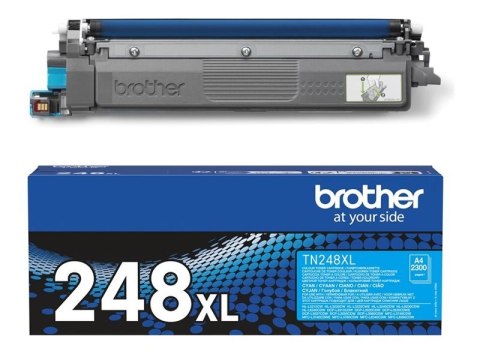 Brother TN248XLC - Wysoka Wydajność - cyjan - oryginał - pudełko - Toner - dla Brother DCP-L3515, L3520, L3555, L3560, HL-L3220,