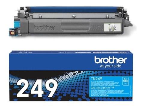Brother TN249C - Super Wysokie Wyniki - cyjan - oryginał - pudełko - Toner - dla Brother HL-L8240CDW, MFC-L8390CDW