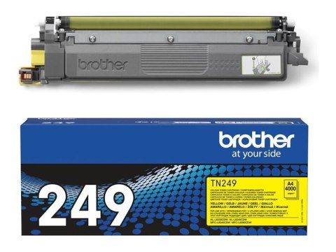 Brother TN249Y - Super Wysokie Wyniki - żółty - oryginał - pudełko - Toner - dla Brother HL-L8240CDW, MFC-L8390CDW