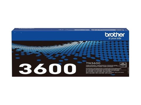 Brother TN3600 - Czarny - oryginał - pudełko - Toner - dla Brother DCP-L5510, HL-L5215, L6410, L6415, MFC-L5715, L6710, L6910, L