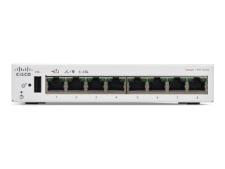Cisco Catalyst 1200-8T-D - Przełącznik - Ethernet Gigabit - L3 - smart - 8 x 10/100/1000 - stacjonarny - PoE (67 W)