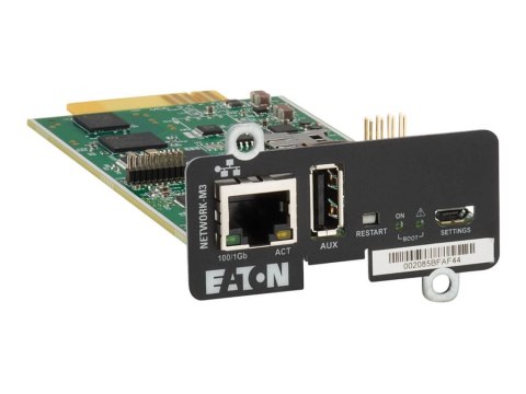 Eaton Cybersecure Gigabit NETWORK-M3 Card for UPS and PDU - Adapter zdalnego zarządzania - Gigabit Ethernet x 1 - dla P/N: 5PX30