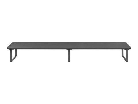 Gembird MS-TABLE2-01 - Stojak - długi prostokąt - dla 2 monitory / notebook - plastik, stal, płyta wiórowa - czarny - biurku