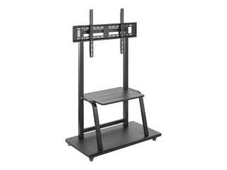 Gembird TVS-100F-01 - Wózek - dla TV - stal - czarny - rozmiar ekranu: 37"-100"