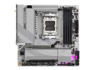 Gigabyte B650M AORUS ELITE AX ICE - Płyta główna - ATX micro - Socket AM5 - AMD B650 Chipset - USB-C 3.2 Gen2, USB 3.2 Gen 2, US