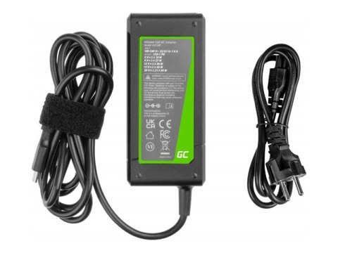 Green Cell PRO - Zasilacz - USB-C - AC - 65 wat - czarny