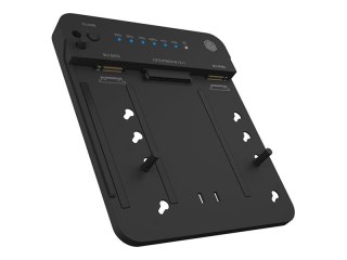 ICY BOX - Stacja dokująca HDD/SSD - funkcja klonowania -zatoki: 3 - 2,5" / 3,5" współdz., M.2 - M.2 NVMe Card / SATA 6Gb/s - USB