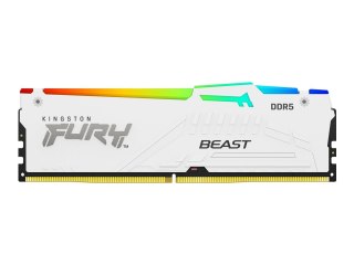 Kingston FURY Beast RGB - DDR5 - zestaw - 128 GB: 4 x 32 GB - DIMM 288-pin - 5200 MT/s / PC5-41600 - CL40 - 1.25 V - niebuforowa