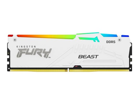 Kingston FURY Beast RGB - DDR5 - zestaw - 128 GB: 4 x 32 GB - DIMM 288-pin - 5200 MT/s / PC5-41600 - CL40 - 1.25 V - niebuforowa