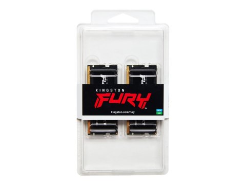Kingston FURY Impact - DDR5 - zestaw - 32 GB: 2 x 16 GB - SO-DIMM 262-pin - 6400 MT/s / PC5-51200 - CL38 - 1.35 V - on-die ECC