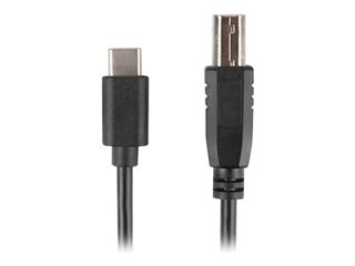 Lanberg - Kabel USB - USB-C (M) do USB Typ B (M) - USB 2.0 - 3 m - czarny