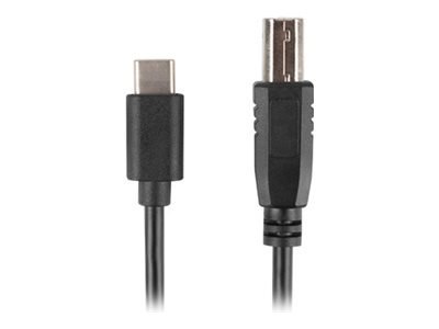 Lanberg - Kabel USB - USB-C (M) do USB Typ B (M) - USB 2.0 - 3 m - czarny