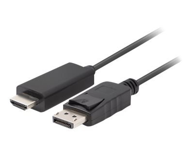 Lanberg - Kabel przejściowy - DisplayPort 20-pin męski do HDMI męski - 1 m - podwójne ekranowanie - czarny