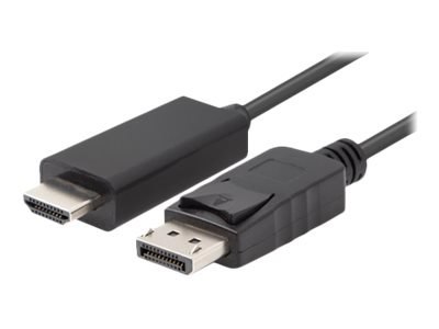 Lanberg - Kabel przejściowy - DisplayPort 20-pin męski do HDMI męski - 5 m - podwójne ekranowanie - czarny