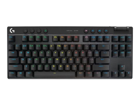 Logitech G PRO X TKL - Klawiatura - gaming - podświetlenie - bezprzewodowa - 2.4 GHz, Bluetooth - QWERTY - Międzynarodowy USA - 