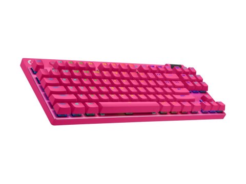 Logitech G PRO X TKL - Klawiatura - podświetlenie - bezprzewodowa - 2.4 GHz, Bluetooth - QWERTY - Międzynarodowy USA - przełączn