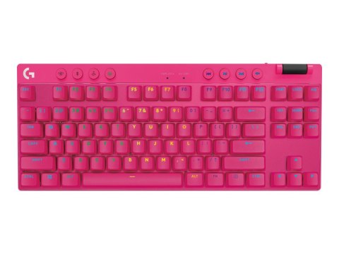Logitech G PRO X TKL - Klawiatura - podświetlenie - bezprzewodowa - 2.4 GHz, Bluetooth - QWERTY - Międzynarodowy USA - przełączn