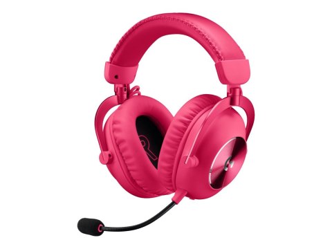 Logitech G Pro X 2 - Słuchawka - pełna wielkość - Bluetooth / LIGHTSPEED - bezprzewodowa, przewodowa - złącze 3,5 mm - izolacja 