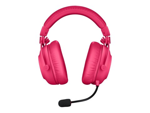 Logitech G Pro X 2 - Słuchawka - pełna wielkość - Bluetooth / LIGHTSPEED - bezprzewodowa, przewodowa - złącze 3,5 mm - izolacja 