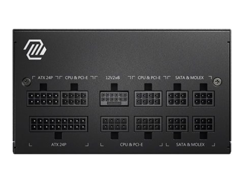 MSI MAG A850GL PCIE5 - Zasilacz (wewnętrzny) - ATX12V 3.0/ EPS12V - 80 PLUS Gold - AC 100-240 V - 850 wat - aktywna korekcja typ